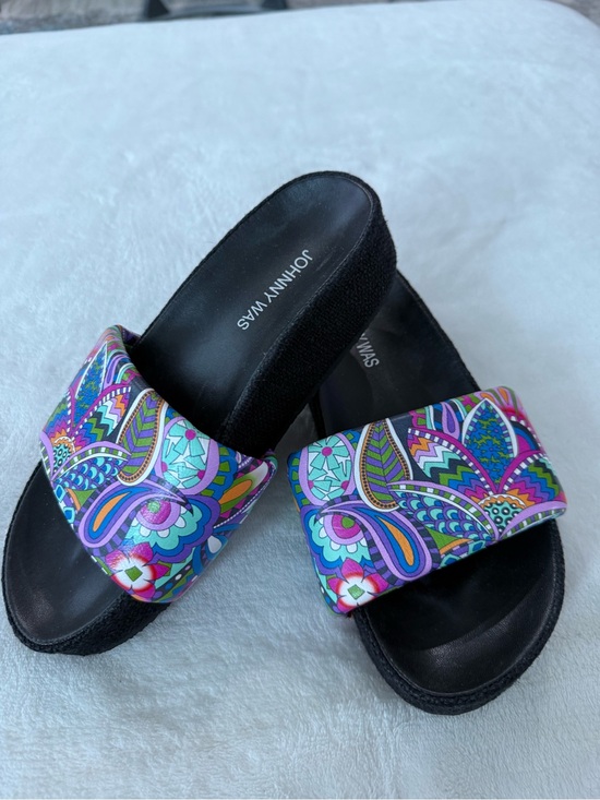 Johnny Was Shoes - Johnny Was DEMARNE SANDAL Paisley Slides Size 6 NEW